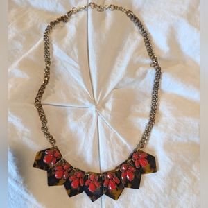 J. Crew Embellished Tortoiseshell Necklace